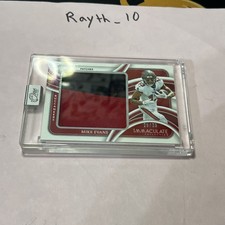 2024 Immaculate Mike Evans Patches 25/25 Bucs 2 Color Jumbo Patch BOOKEND