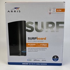ARRIS Surfboard G34 Dual-Band WiFi-6 Cable Modem AX3000