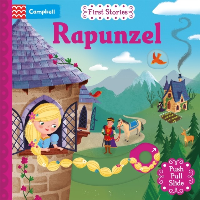 Rapunzel A Push, Pull, Slide Book by Campbell Books (Board book)