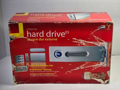 ACOM Data External Firewire & USB 500GB Hard Drive 7200 RPM NEW OPEN BOX