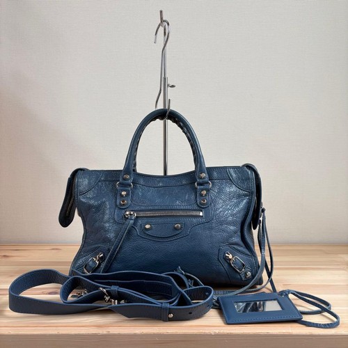 BALENCIAGA Classic City 2way Bag 431621 Lambskin Excellent Y2K