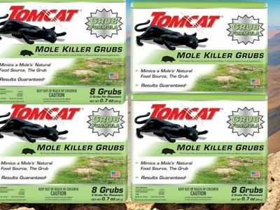 4 Boxes Tomcat Mole Killer Grubs