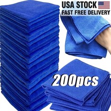 200pcs Multipurpose Microfiber Towels Car Wash Kitchen Home Cleaning Cloths