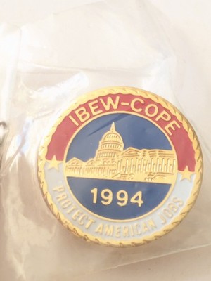 1994 IBEW COPE Lapel Pin Pro Jobs International Brotherhood Electrical IBEW-COPE