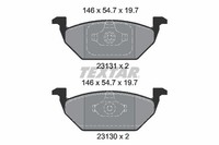 Textar Bremsbelagsatz, Scheibenbremse 2313001 FüR Audi Seat Skoda Streetscooter