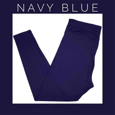TC LuLaRoe  SOLID NAVY BLUE  Leggings; SIZES 12-18 Makes a great gift New 