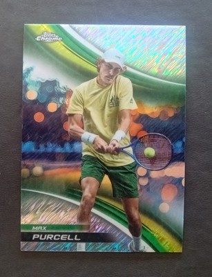 Max Purcell Shimmer Refractor 2025 Topps Chrome Tennis #120 Mint Parallel