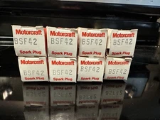 8 Vintage Motorcraft BSF42 Spark Plugs NOS!
