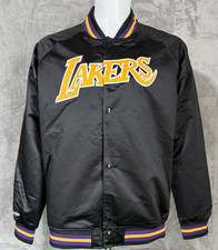 Mitchell Ness LA Lakers Bomber Jacket Men's XL Hardwood Classics Black, New
