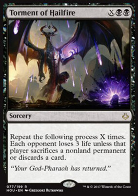 MTG TORMENT OF HAILFIRE EXC - FEUERHAGELPLAGE - HOU - MAGIC