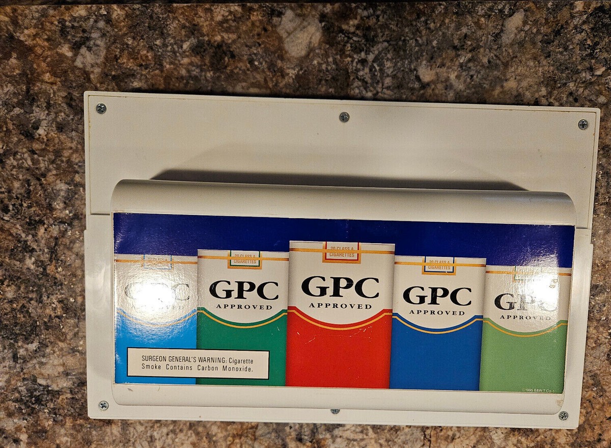 Vintage GPC Cigarette Sign Display digital price Tobacco Advertising,  Original