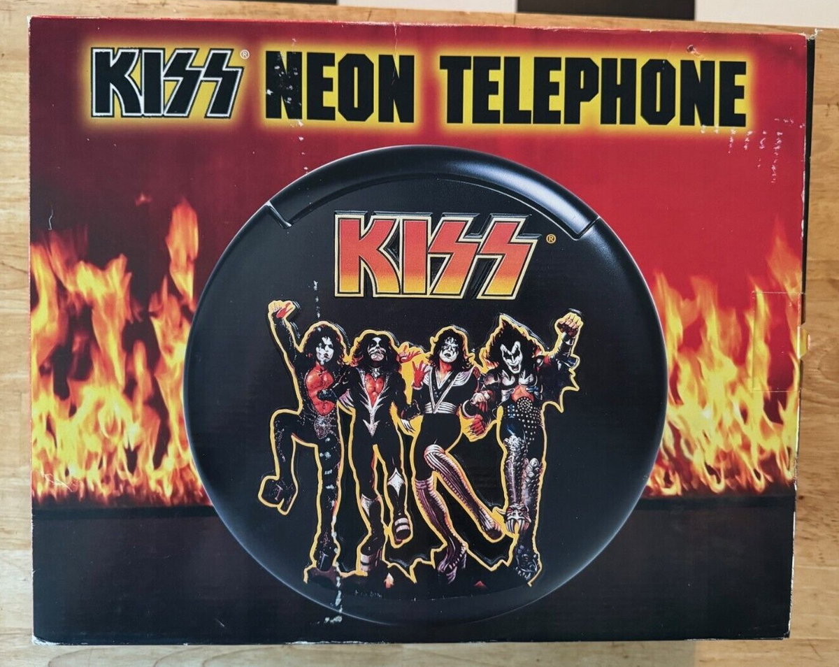 洋楽 KISS NEON TELEPHONE Kiss Neon Telephone Spencer's Gifts 1998 Destroyer MIB | eBay