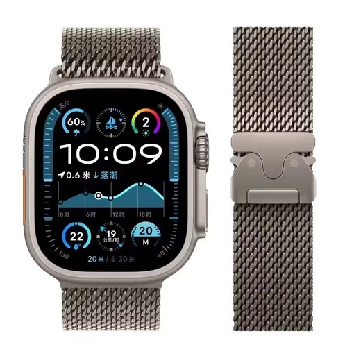 42/44/45/46/49mm Titanium Milanese Loop Band For Apple Watch 11 10 9 8 SE Ultra - Picture 22 of 25