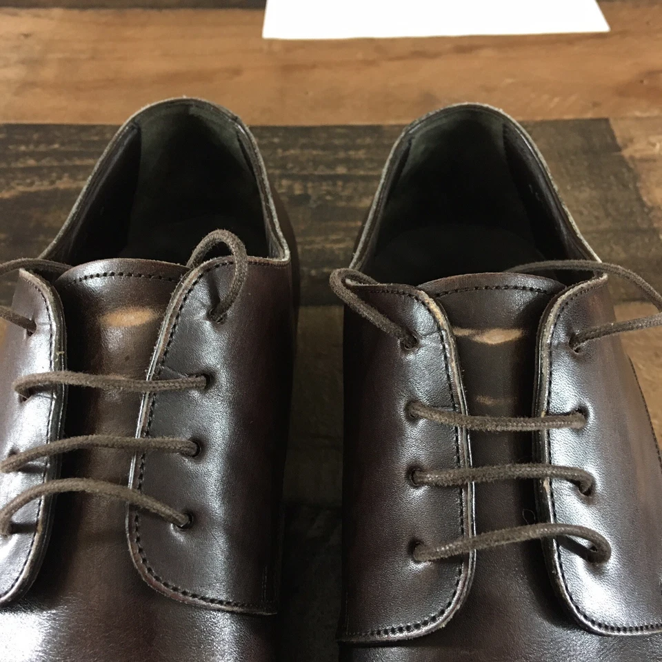 Sapatos masculinos Dolce & Gabbana Derby clássico com cadarço tamanho 9 👉Marcas de renda👈 - Imagem 2 de 4