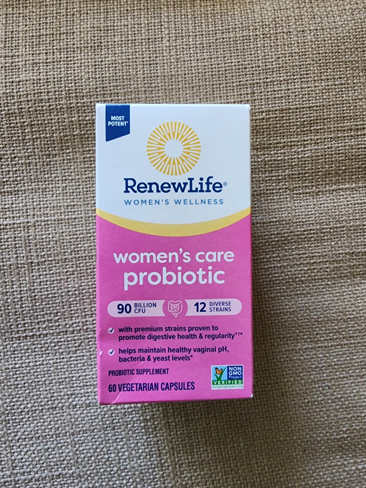 RenewLife Ultimate Flora Women's Care Probiotic 90 Billion 60 Caps