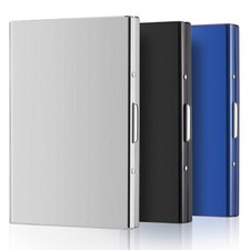 3 Pack Stainless Steel Credit Card Holder Metal RFID Blocking ID Card Wallet