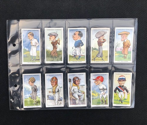 Original 1931 Churchman Sporting Celebrities Rare Full Set Of 50 Cards - Picture 8 of 11