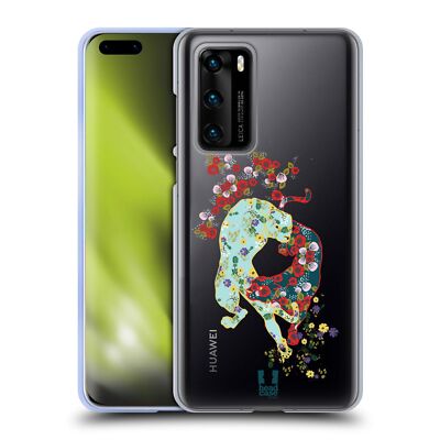 HEAD CASE DESIGNS ORIENTAL TIGERS SOFT GEL CASE FOR HUAWEI PHONES 4