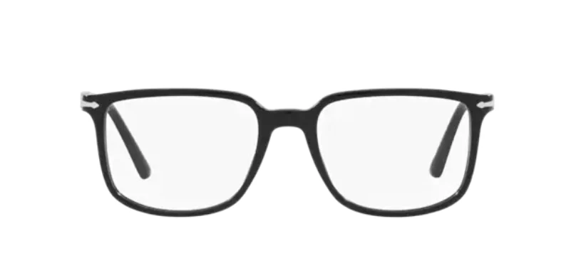 Persol 0PO3275V 95 Black/ Silver Rectangle Men's Eyeglasses - Image 2 of 4