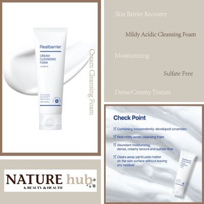Real Barrier Cream Cleansing Foam 120ml / 4.05 fl. oz.