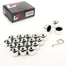 20x Radschrauben Radschraubenkappen Set chromfarben 17 mm für MERCEDES MODELLE