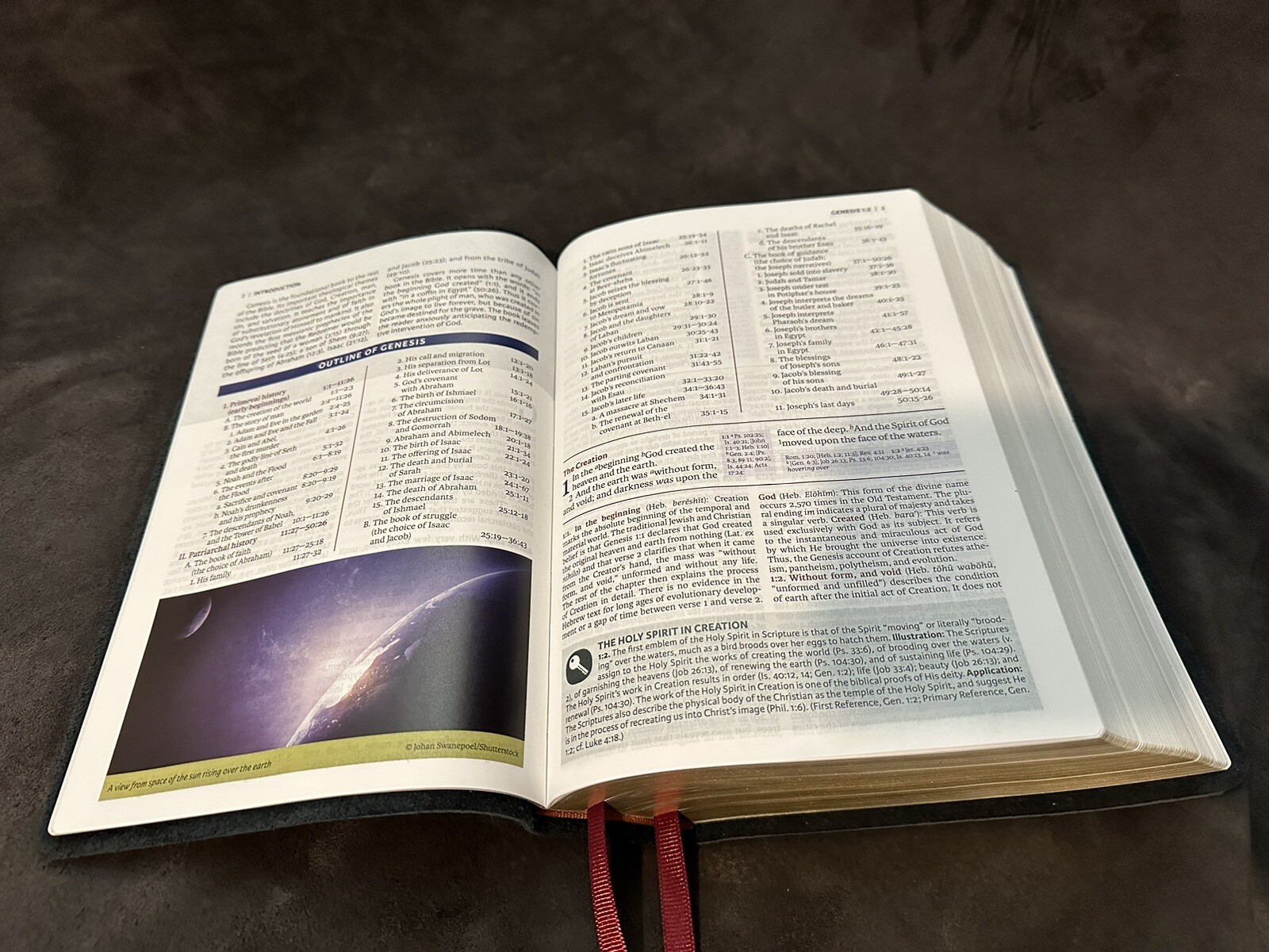 KJV KING JAMES study bible genuine leather | eBay