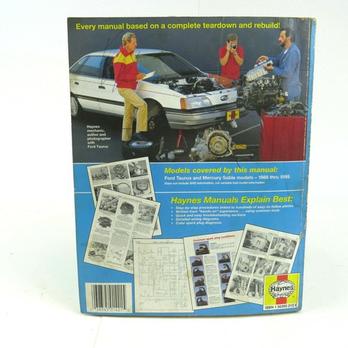 Haynes Repair Manual Ford Taurus Mercury Sable 1986-1995 MPN:36074 - Picture 6 of 11