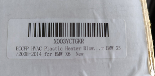 CCPP HVAC Plastic Heater Blower Motor w/Fan Cage for BMW X5, X6 - Picture 4 of 4