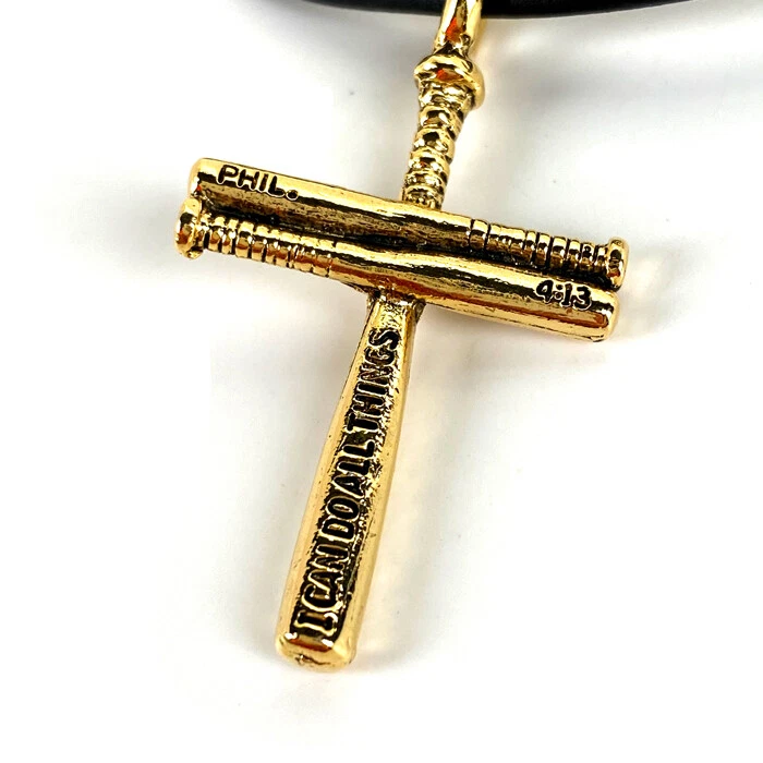 New Fashion Trend Personality Men S Necklace Baseball Cross Pendant  Religious Jewelry Accessories | Fruugo AU