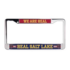 Real Salt Lake MLS 3D Polyurethane Domed Chrome License Plate Frame Car-SUV