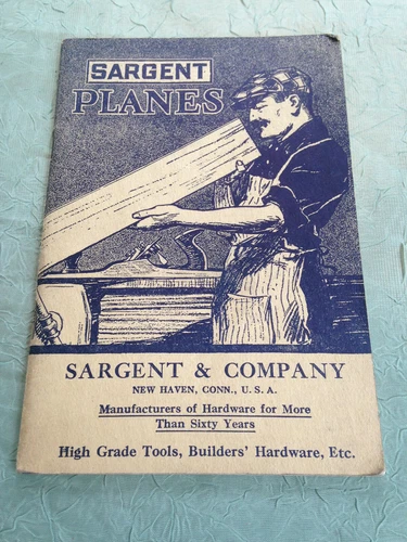 Early Sargent & Co. Planes Catalog--Free Ship