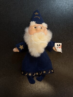 Club Disney Sword and the Stone 8'' Merlin Bean Plush Doll NWT