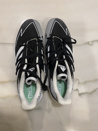 Adidas Baseball Cleats Mens Sz 13 Black White New - Picture 9 of 15