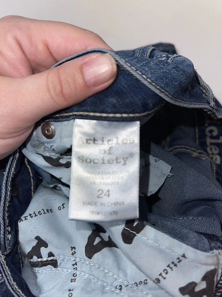 Articles of Society Mya Skinny Jeans Size 24 Vintage Wash  - Image 4 of 4