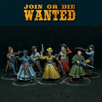 Women Gang - Wild West - Old West - 28mm oder 32mm - Cowboys - Posse - Townsfolk