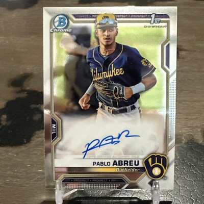2021 Bowman Chrome #CPA-PA Pablo Abreu Auto 1st First Autot Autographs