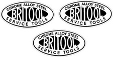 BRITOOL STICKERS x3 black Vinyl Decal Auto Motorcycle TOOLBOX CAR VAN TRADES