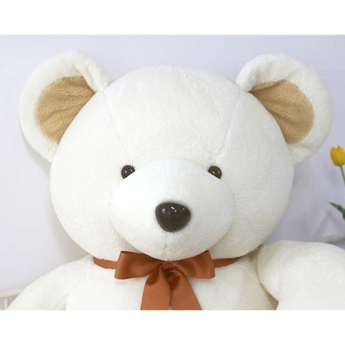 Asiatic Black bear Cream 55in Jumbo Plush Toy Stuffed Animals Doll Made in Korea - Picture 8 of 11