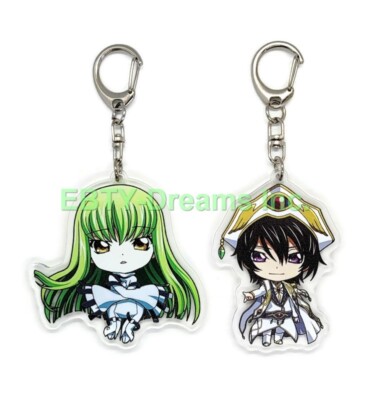 Set of 2 Code Geass Anime Acrylic Keychain Lelouch C.C. v2 | eBay