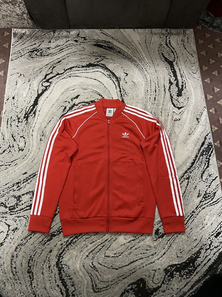 Adidas Originals Classics Superstar Track Jacket Vivid Red BNWT