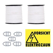 10mm 400m Weidezaunband Breitband Weideband Elektro Weidezaun Band Niro Leiter