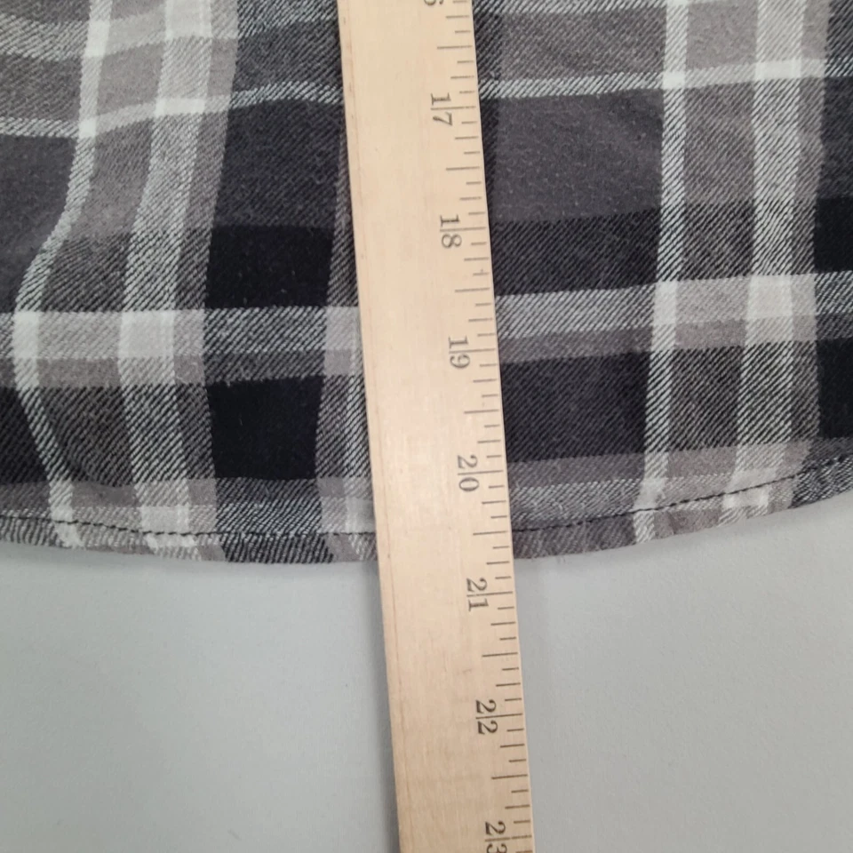 Faded Glory Shirt Boys Large Gray Button Up Comfort Dress Stylish Kids - Image 4 of 4