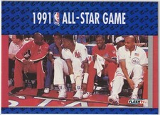 1991 Fleer - ALL STAR GAME - ENEMIES - A LOVE STORY #233 - Jordan Barkley Ewing