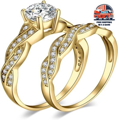 Anillos Sortijas De Oro 14k de Compromiso Matrimonio Boda Para Mujer Tres Tonos