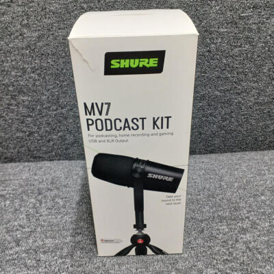 Shure MV7+ Podcast Kit With Stand Black from Japan | eBay