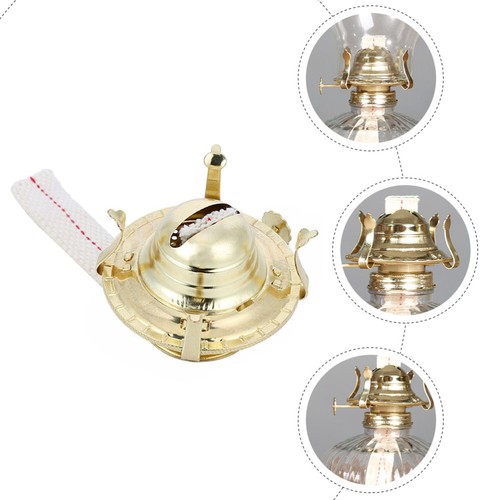 Oil Lamp Burner Kerosene Lamp Replacement Parts Brass Plated Burner