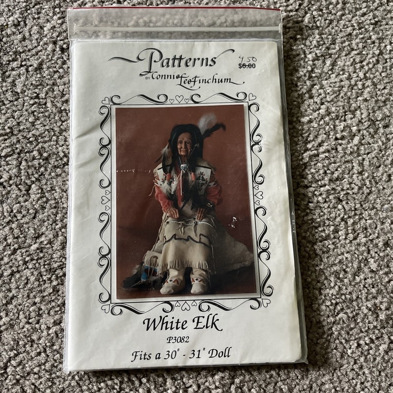 CONNIE FINCHUM WHITE ELK P3082 DOLL PATTERN SEWING CRAFTING