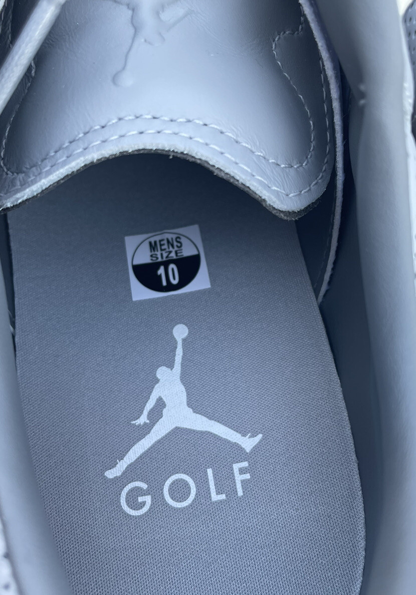 New Nike Jordan ADG 4 Golf Shoes Wolf Grey White Men’s Size 10 DM0103