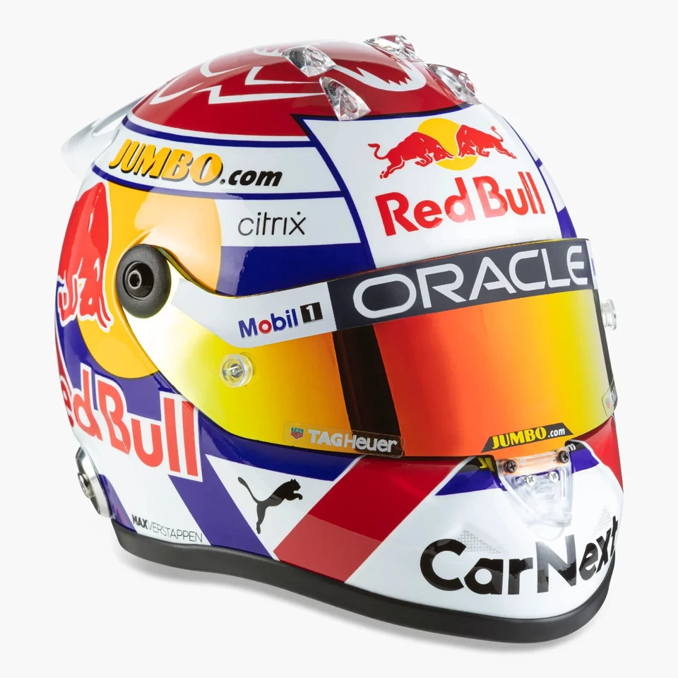 CASCO 1/2 MAX VERSTAPPEN RED BULL 2022 WINNER DUTCH GP OLANDA HELMET SCHUBERTH - Immagine 4 di 4