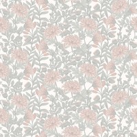 Muriva Martha Floral Tapete Vintage Landhaus Blumen Akzentwand Blush 229501